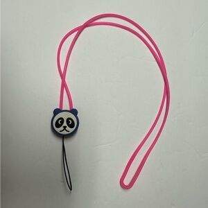 Panda pink Lanyard